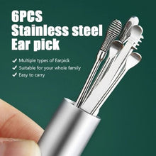 Load image into Gallery viewer, Healifeco 6 Pieces Stainless Steel Ear Pick