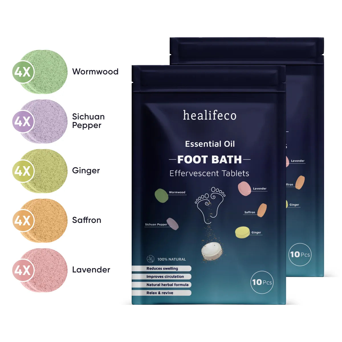 Healifeco Effervescent Foot Spa Tablets